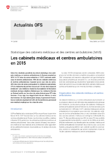Les cabinets médicaux et centres ambulatoires en 2015