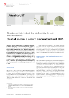 Gli studi medici e i centri ambulatoriali nel 2015