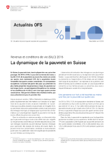 Revenus et conditions de vie (SILC) 2016