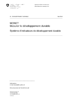 Mesurer le développement durable, Système d'indicateurs de développement durable