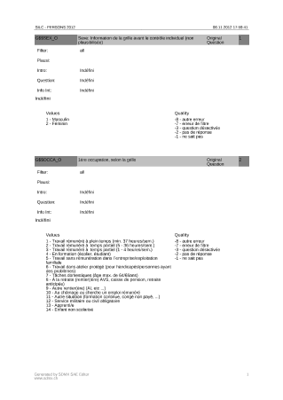 Questionnaire individuel