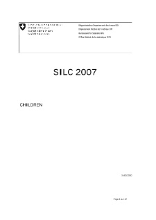 Questionnaire sur la prise en charge des enfants