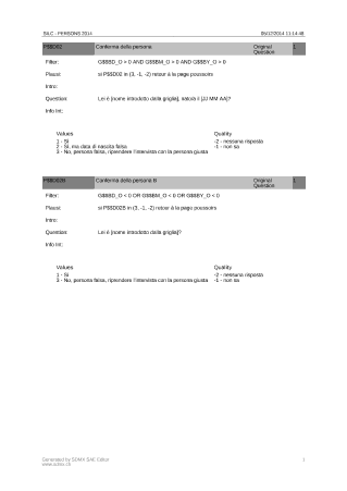 Questionario individuale