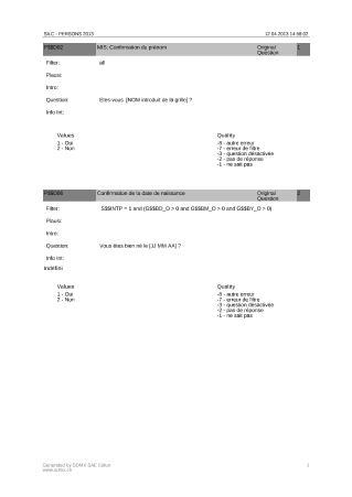 Questionnaire individuel