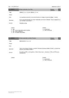 Questionnaire sur la prise en charge des enfants