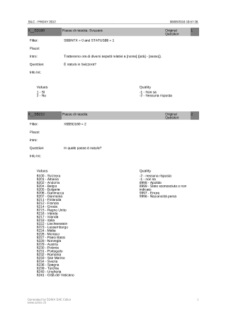 Questionario proxy