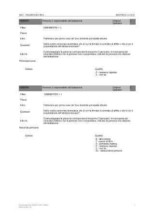 Questionario economia domestica