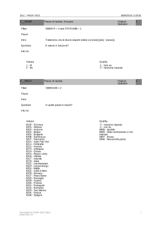 Questionario proxy