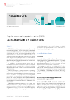 La multiactivité en Suisse 2017