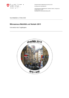 Mikrozensus Mobilität und Verkehr 2015: Kurzversion Fragebogen