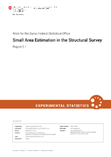 Small Area Estimation in the Structural Survey, Report part 2.1
