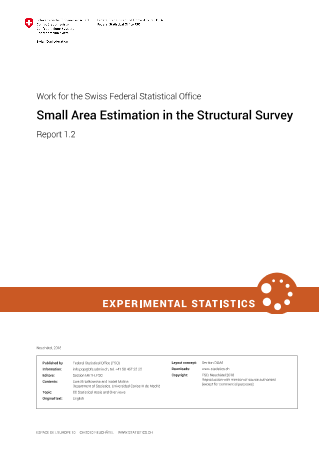 Small Area Estimation in the Structural Survey, Report part 1.2