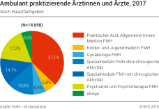 Ambulant praktizierende Ärztinnen und Ärzte, 2017
