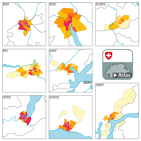Densité de la population, en 2017