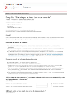 Questionnaire Protection des sites construits