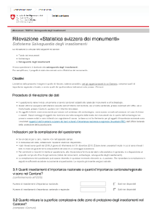 Questionario Salvaguardia degli insediamenti