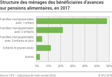 Structure des ménages des bénéficiaires d’avances sur pensions alimentaires