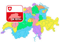 Les 143 districts de la Suisse au 1.1.2019