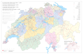 Carte synoptique des niveaux institutionnels de la Suisse, état: 1.1.2019