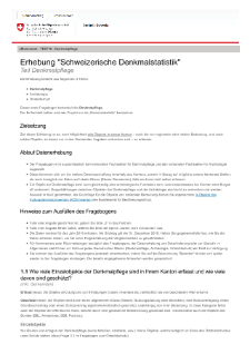 Fragebogen Denkmalpflege