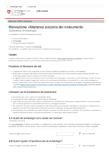 Questionario Archeologia