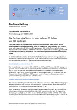 Die Zahl der Inhaftierten ist innerhalb von 30 Jahren um 50% gestiegen