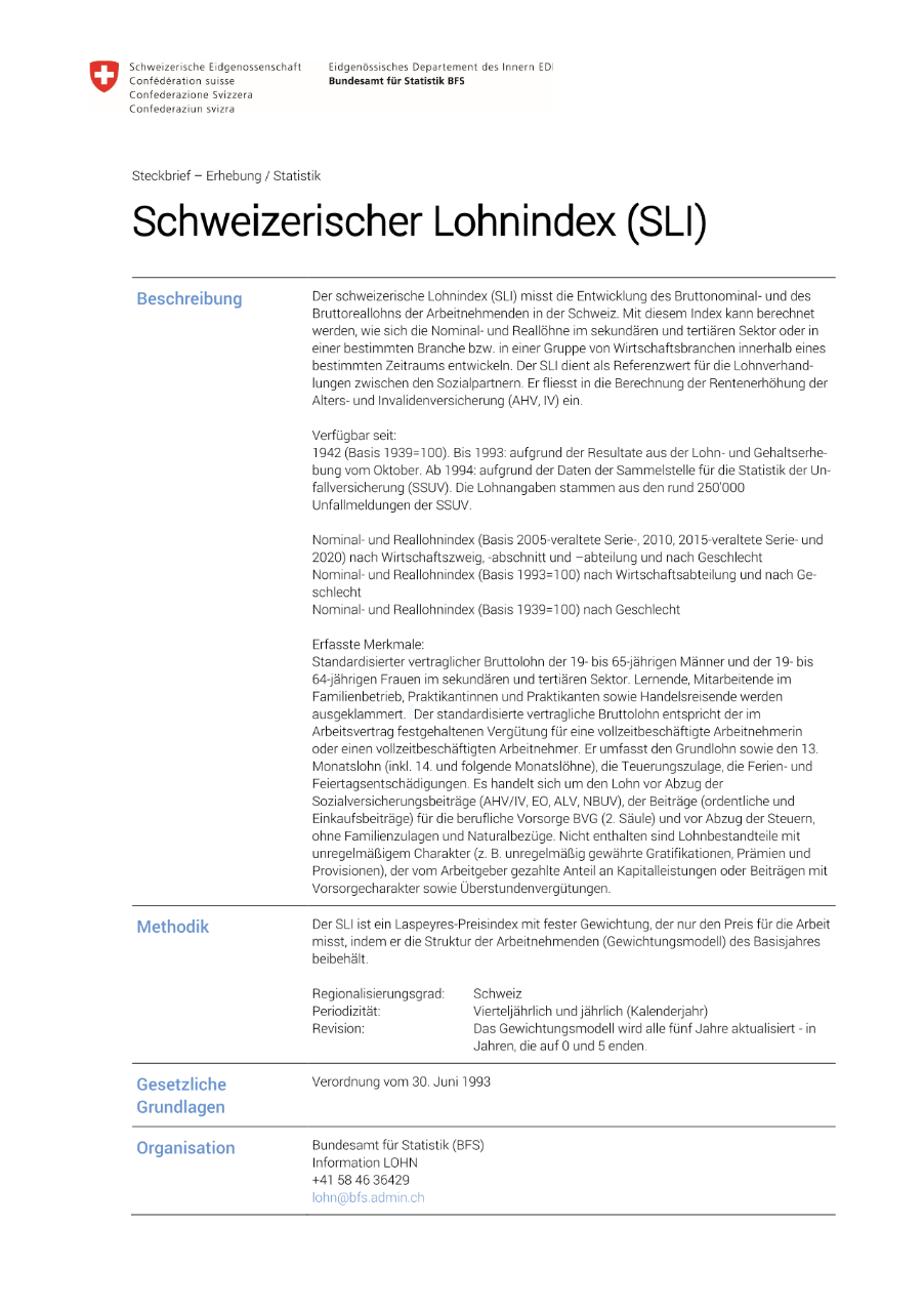 Schweizerischer Lohnindex