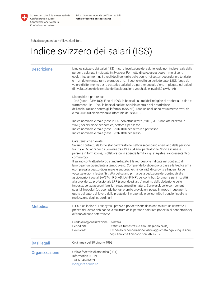 Indice svizzero dei salari