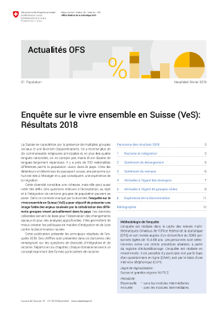 Enquête sur le vivre ensemble en Suisse (VeS): Résultats 2018