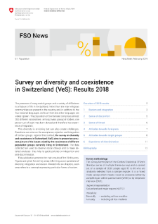 Survey on diversity and coexistence in Switzerland (VeS): Results 2018