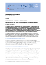 Une personne sur deux en Suisse prend des médicaments chaque semaine