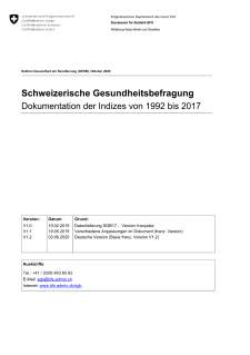 SGB Dokumentation Indizes, 1992-2017