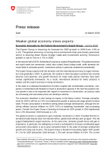 Weaker global economy slows exports