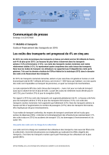 Les coûts des transports ont progressé de 4% en cinq ans