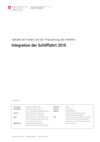 Integration der Schifffahrt 2015
