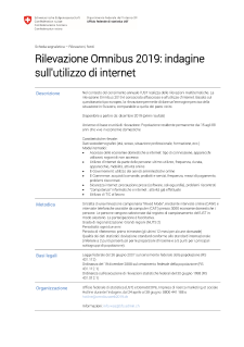 Omnibus 2019: indagine sull'utilizzo di internet