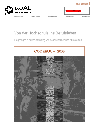 Erhebung bei den Hochschulabsolventinnen und Hochschulabsolventen - Fragebogen Erstbefragung 2005
