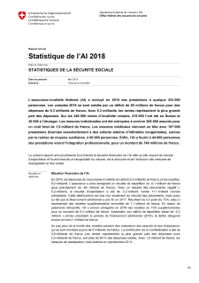 Statistique de l'AI 2018