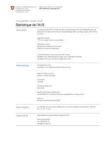 Statistique de l'AVS