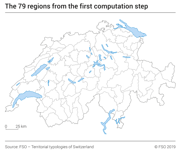 The 79 regions from the first computation step