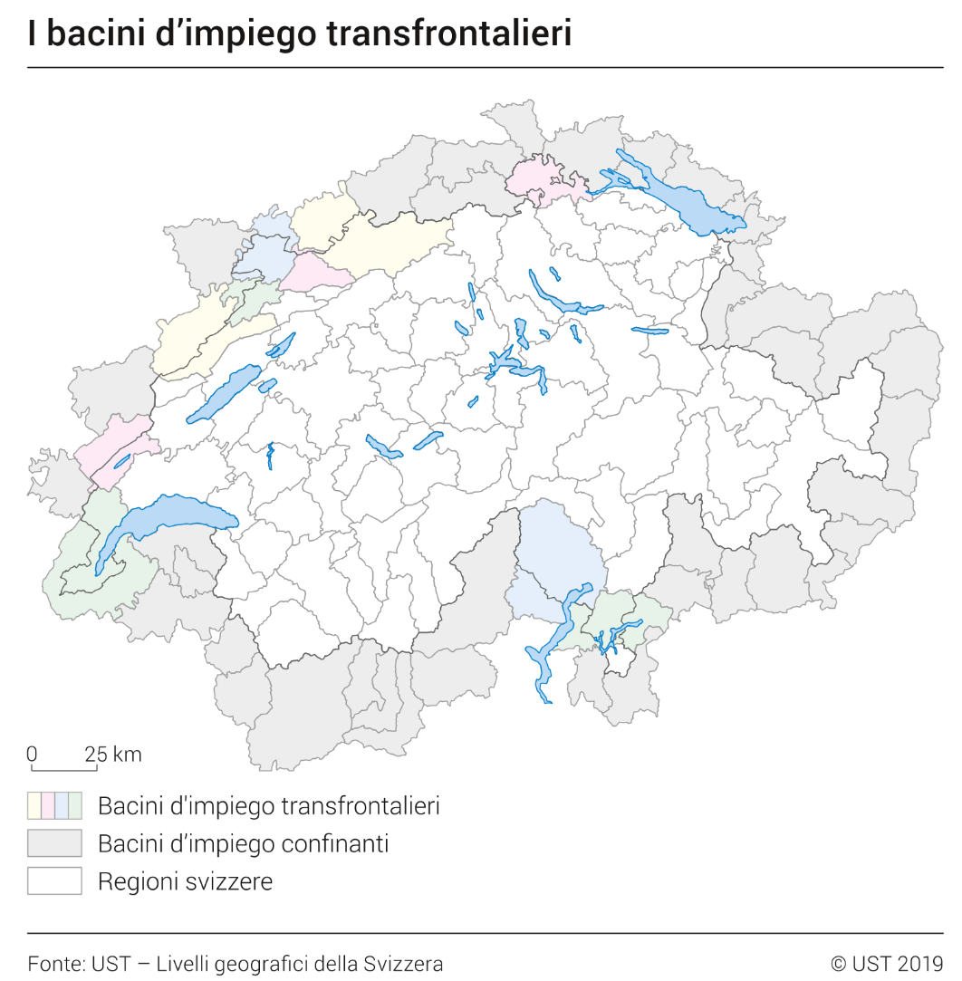 I bacini d'impiego transfrontalieri 2018