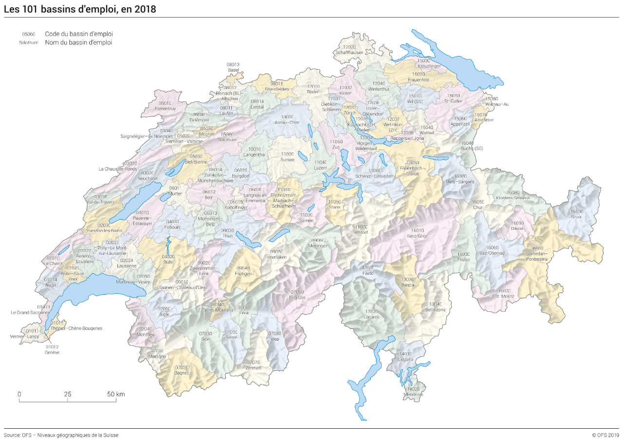 Les 101 bassins d'emploi 2018