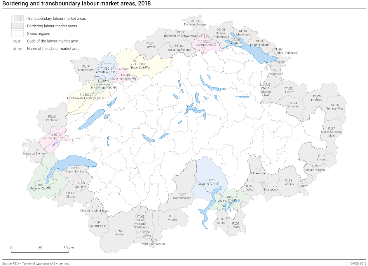 Bordering and transboundary labour market areas 2018