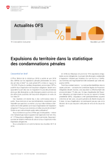 Expulsions du territoire dans la statistique des condamnations pénales
