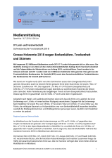 Grosse Holzernte 2018 wegen Borkenkäfern, Trockenheit und Stürmen