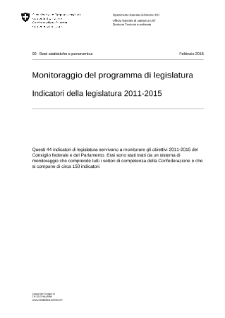 Indicatori della legislatura 2011-2015