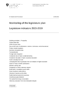 Legislature indicators 2015-2019