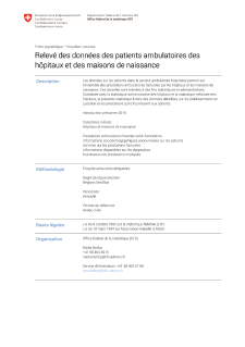 Données des patients ambulatoires des hôpitaux
