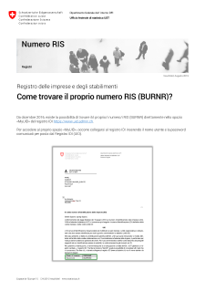 Come trovate il proprio numero RIS?