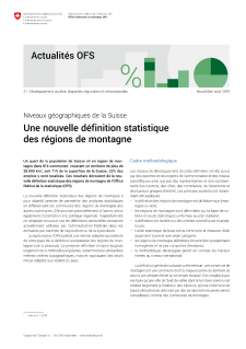 Niveaux géographiques de la Suisse